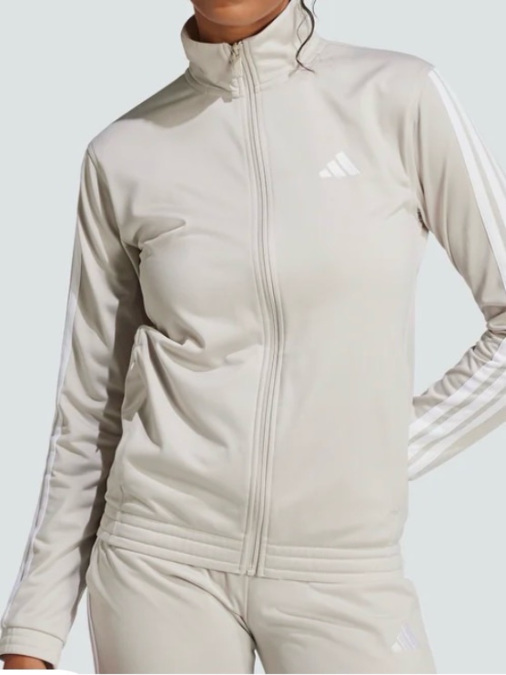🔥🔥sale 🔥🔥adidas Neutral Beige Three-Stripe Track Jacket